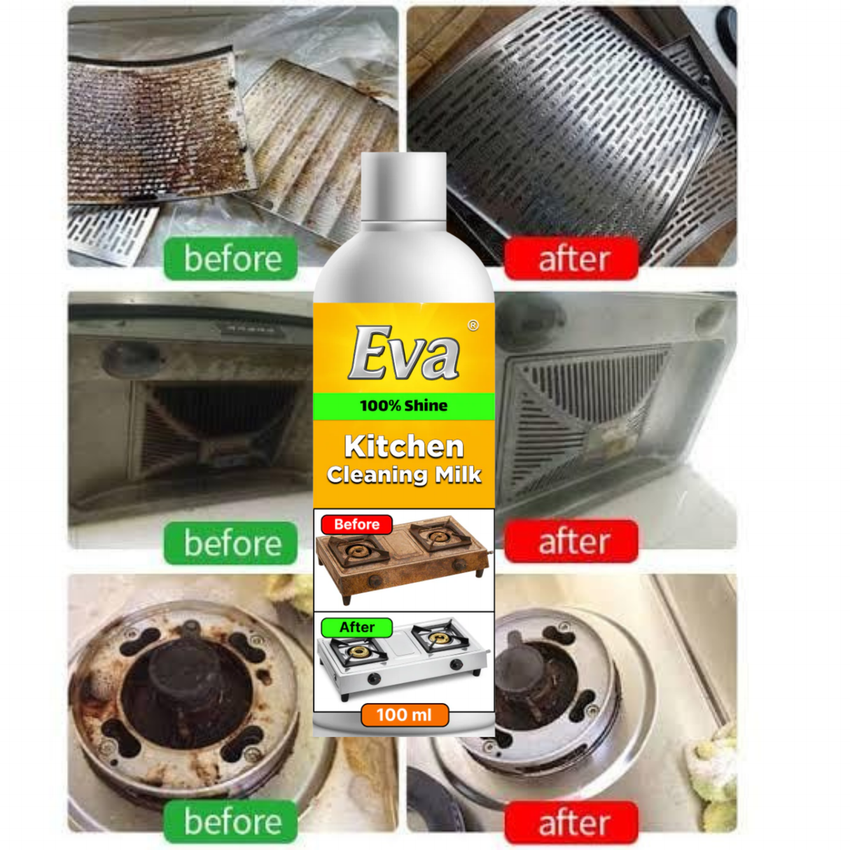 Eva | 100 ml | Kitchen cleaning milk (JK12)