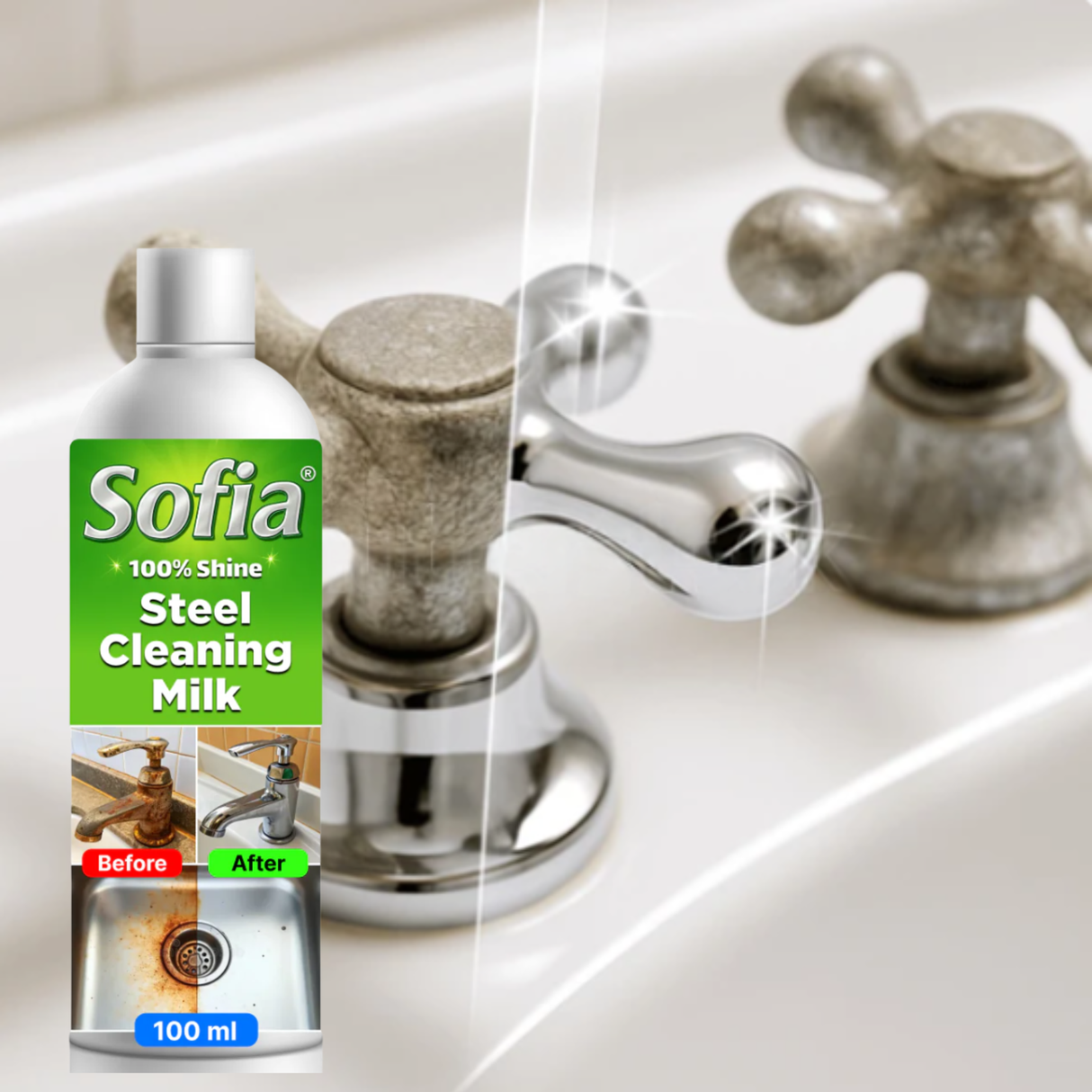 Sofia Green | 100 ml | Steel cleaning milk