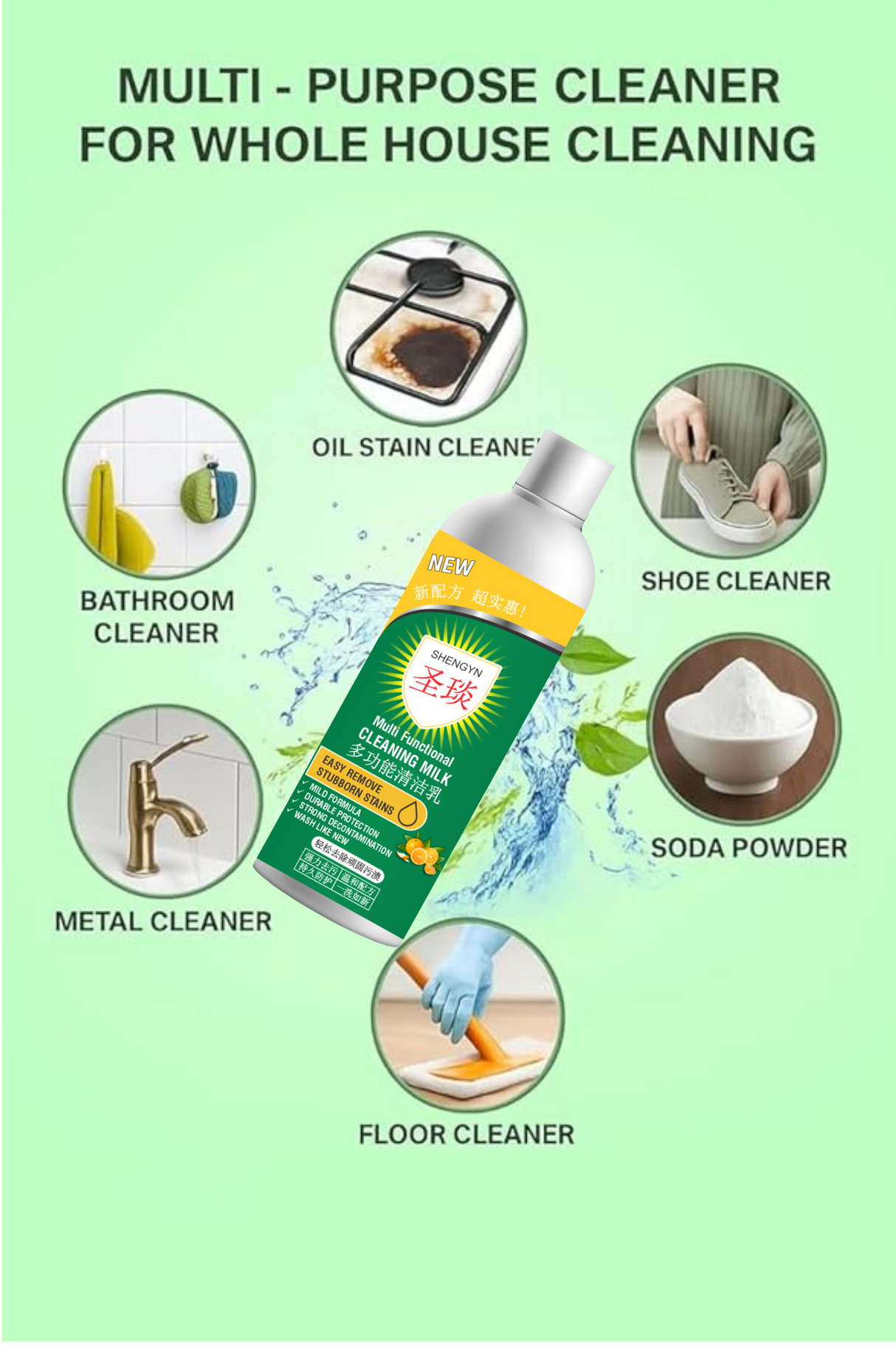 Wholesale Order | Chinese | 100 ml | All in one home cleaning milk
