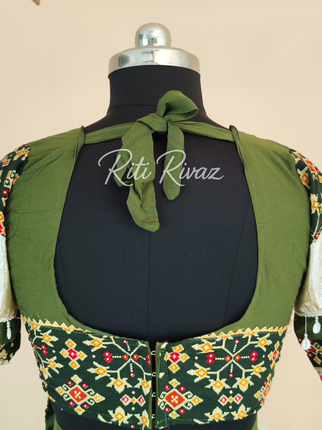 Festive Green Color Cotton Heavy Ribbion Work Ready to Wear Lehenga Choli, Garba Choli, Navratri Lehenga, Navratri Outfit, Navratri Wear