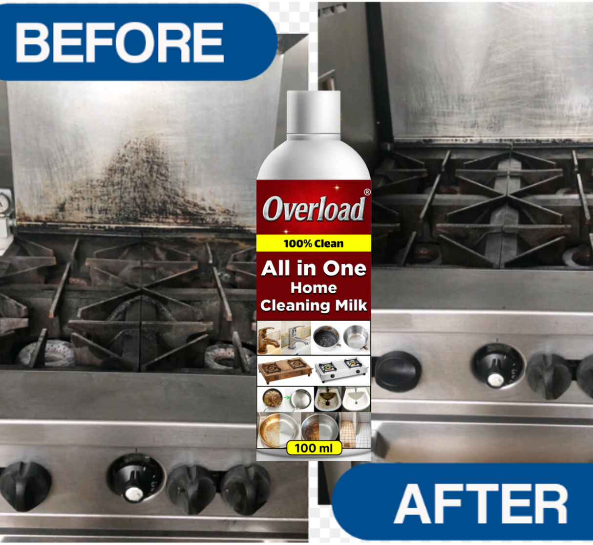 Wholesale Order | Overload | 100 ml | All in one home cleaning milk (JK14)