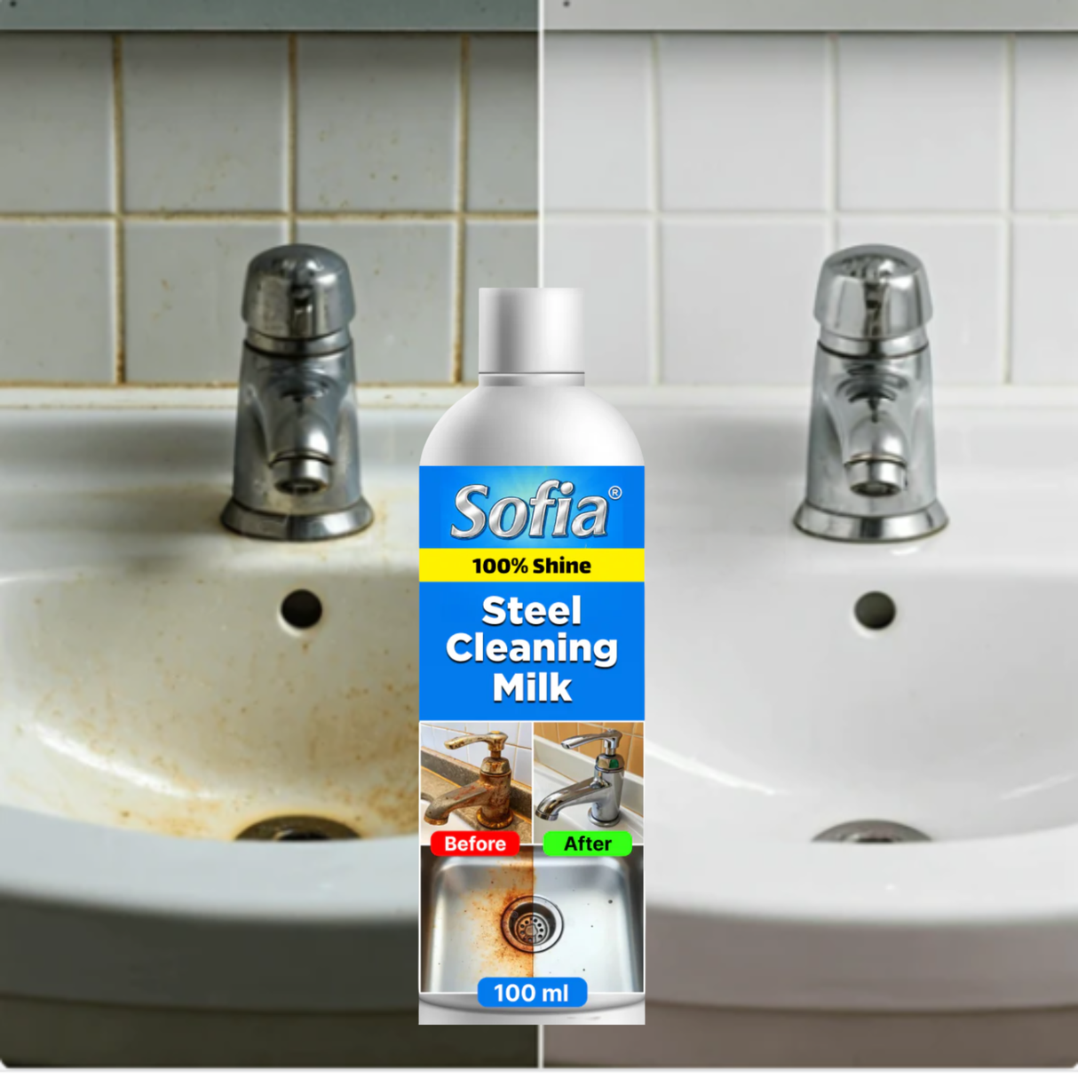 Sofia Blue | 100 ml | Steel cleaning milk