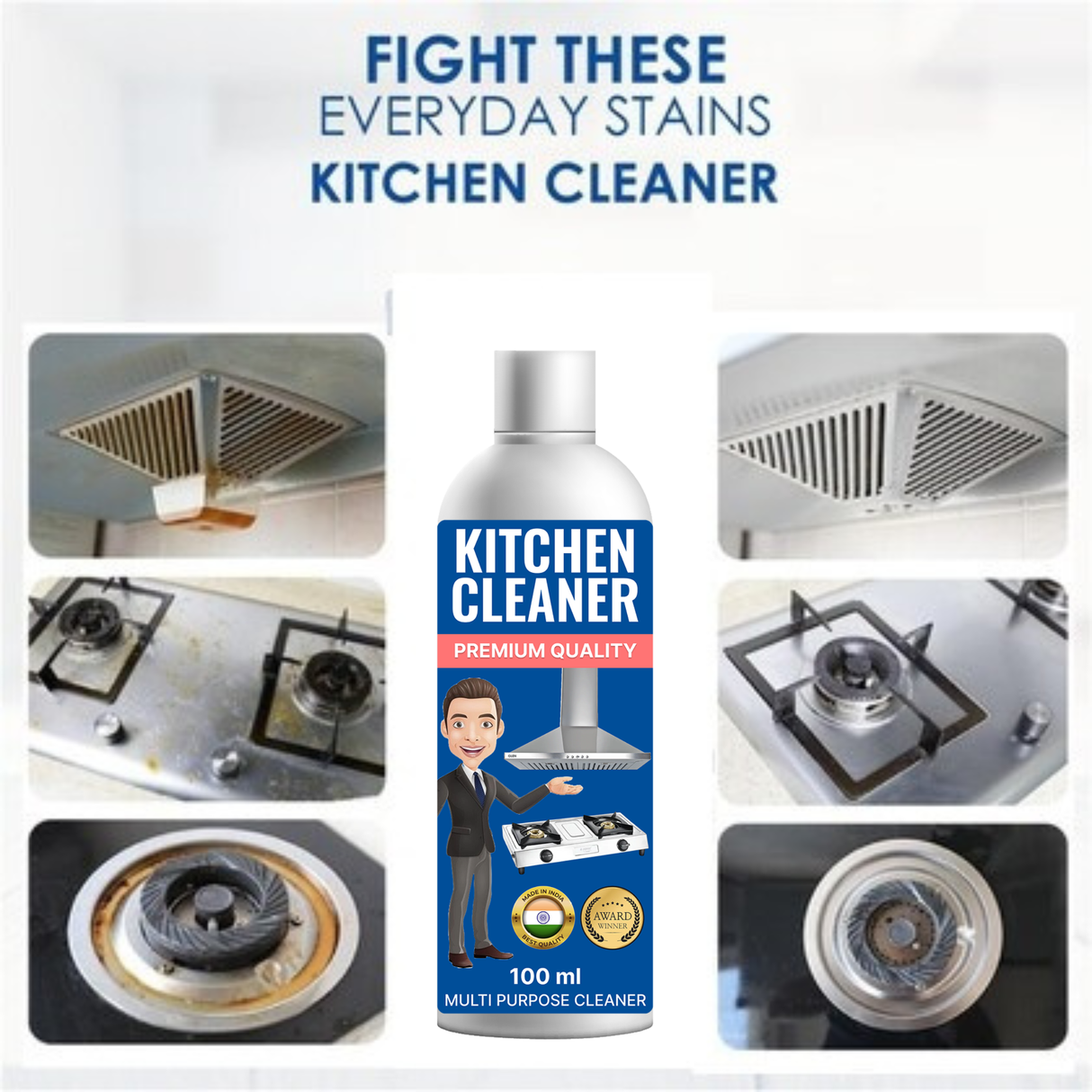 Wholesale Order | Kitchen Cleaner | 100 ml | Multi purpose cleaning liquid (JK21)