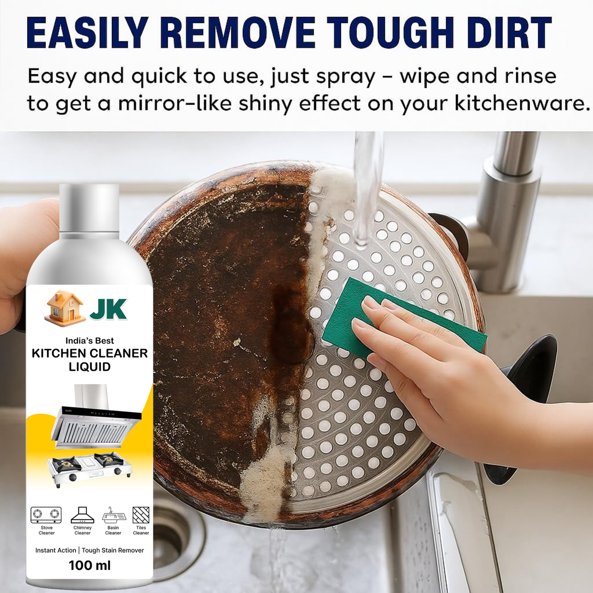 Wholesale Order | Kitchen Cleaner Liquid | 100 ml | Instant Action - Tough  Stain Remover (JK24))