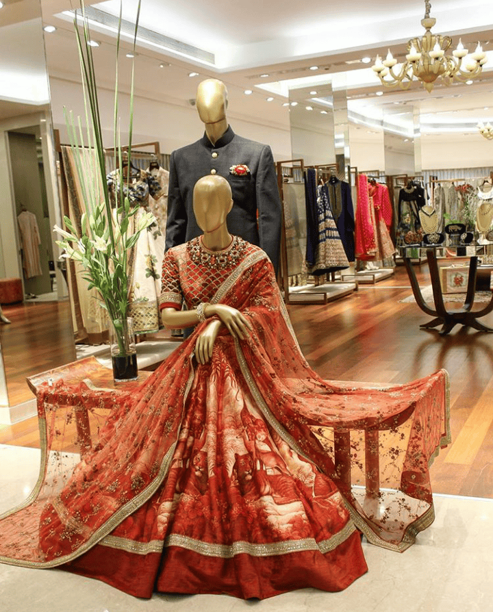 Red Color Chennai Silk With Stone and Embroiderey Work Lehenga Choli