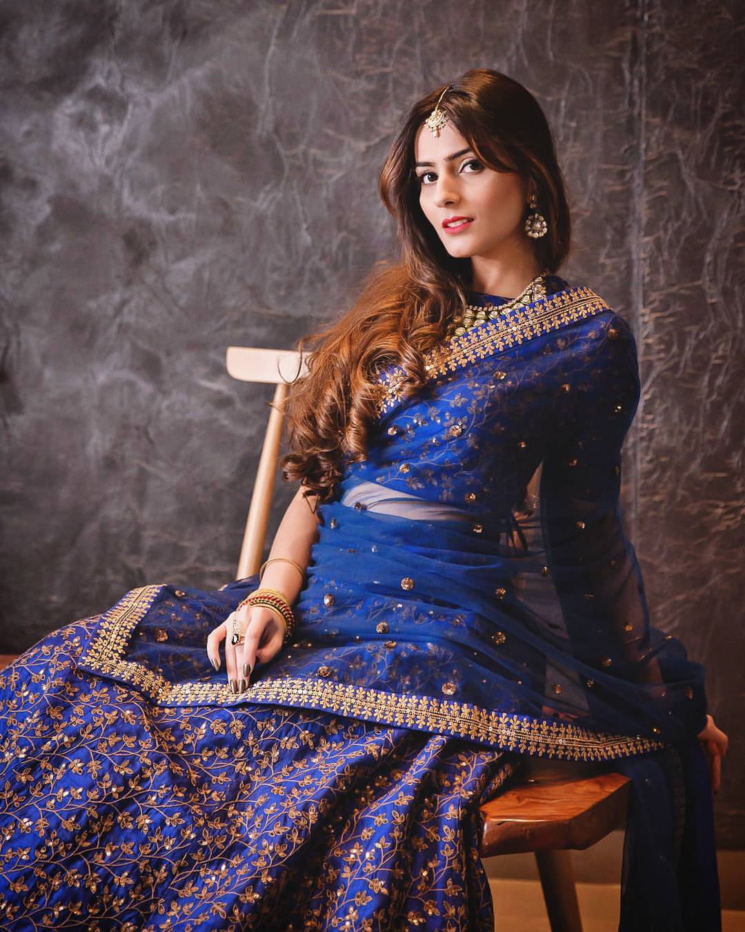 Blue Color Raw Silk With Sequins and Zari Embroidered Work Lehenga Choli