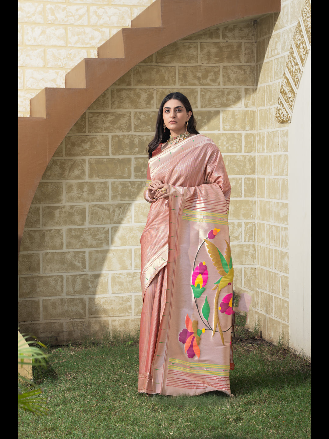 Maroon Color Paithani Soft Blended Silk Saree with Zari Woven