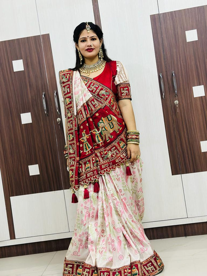 Kalash Saubhagyavati Bhava Kanjivaram Soft Silk Saree