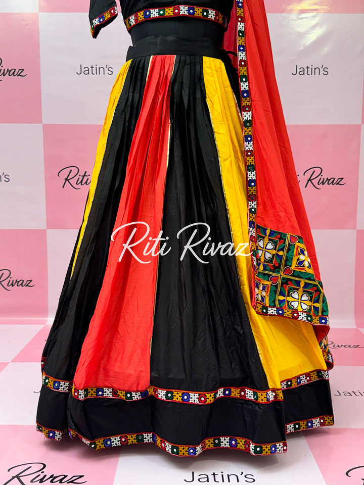 Navratri Lehenga Festival Wear Pure Rayon Multi color lehenga choli Garba Dress Chaniya Choli for women Ghagra choli Ready to Wear lehenga