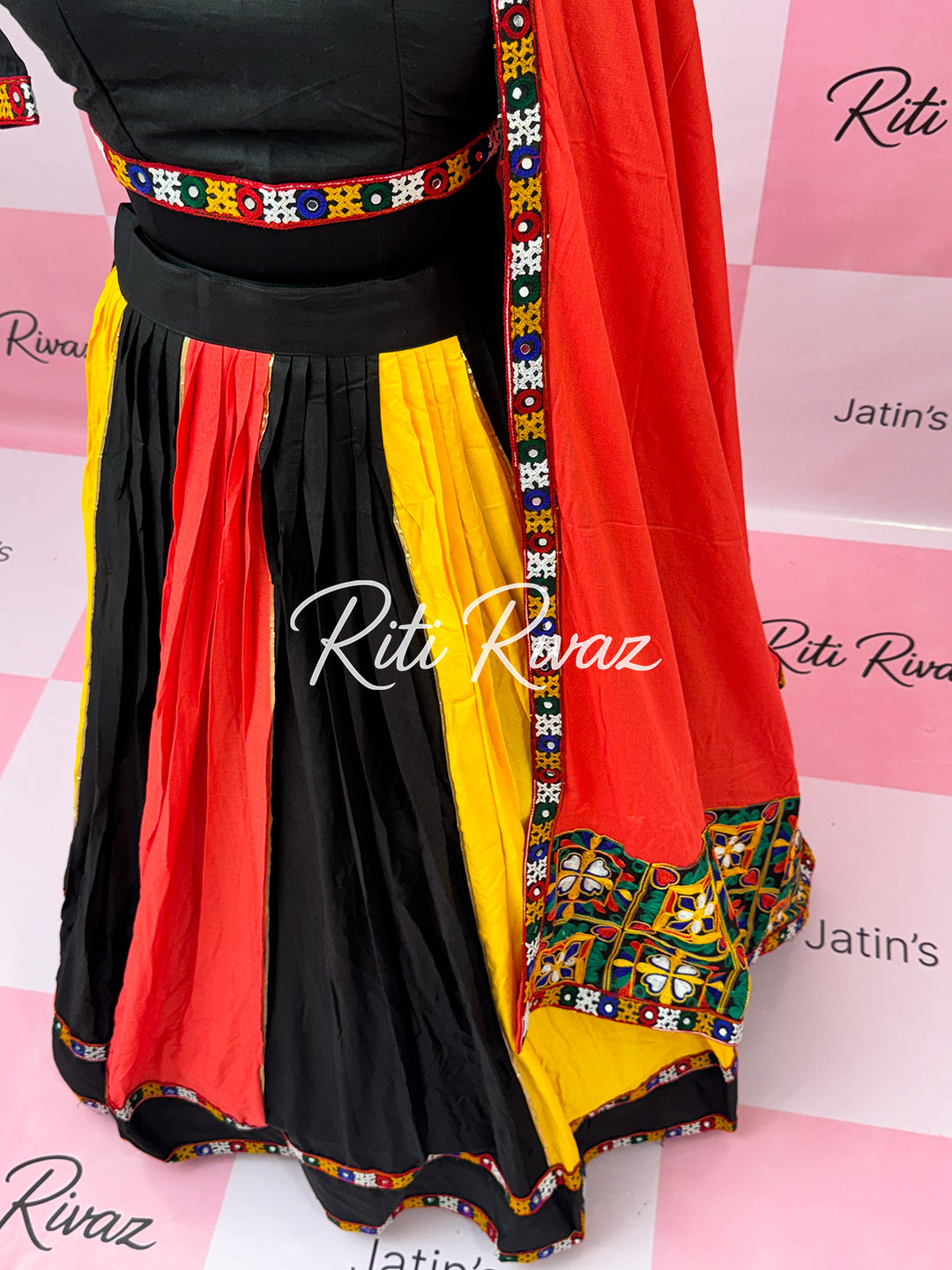 Navratri Lehenga Festival Wear Pure Rayon Multi color lehenga choli Garba Dress Chaniya Choli for women Ghagra choli Ready to Wear lehenga