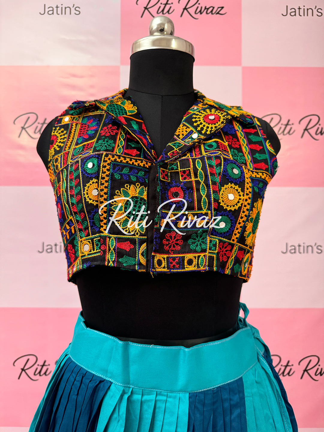 Firozi Rayon Cotton Navratri ready to wear Lehenga Choli, Chaniya Choli, Chaniya Choli For Navratri, Garba Night Look, Navratri Collection