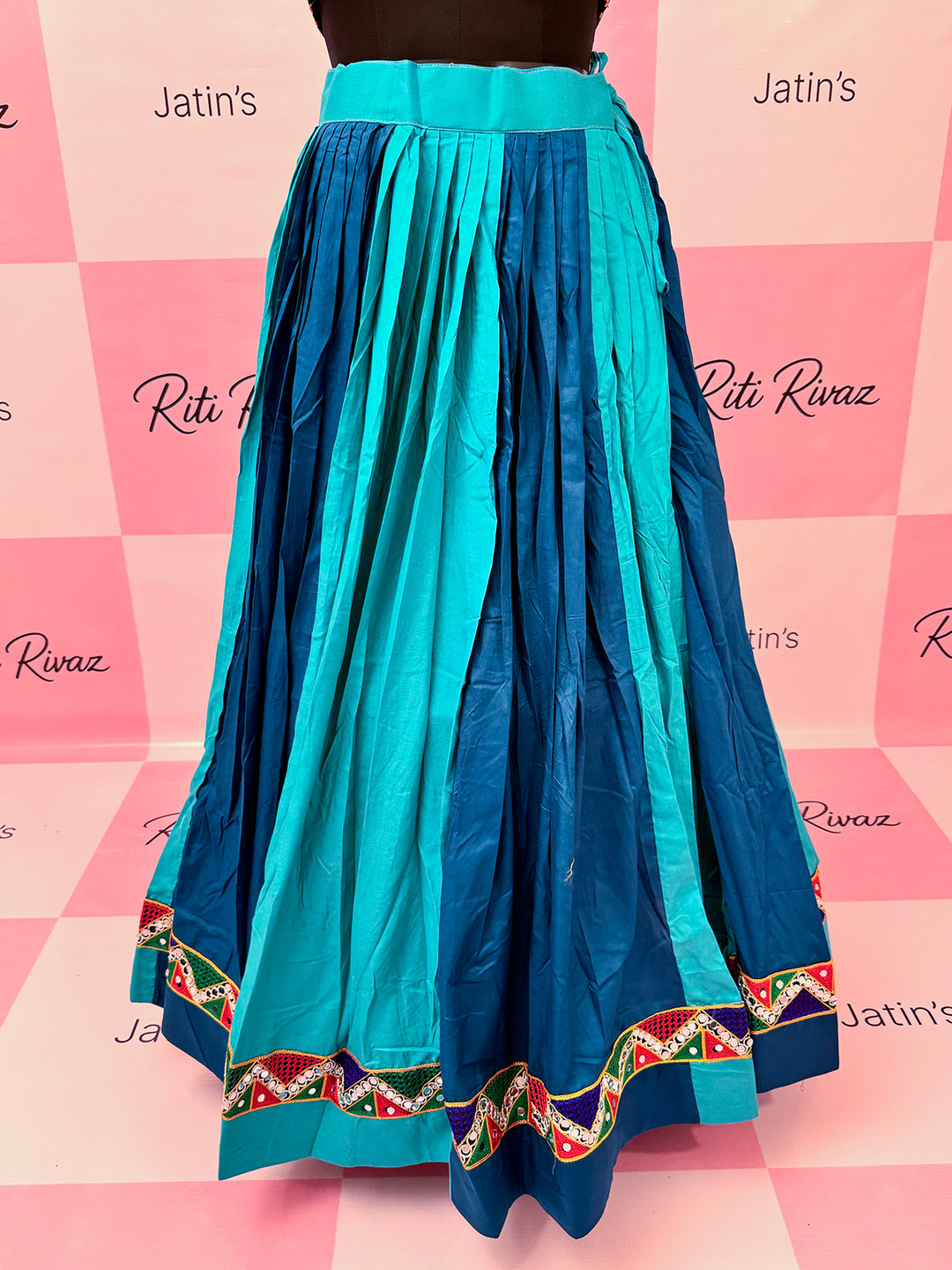 Firozi Rayon Cotton Navratri ready to wear Lehenga Choli, Chaniya Choli, Chaniya Choli For Navratri, Garba Night Look, Navratri Collection