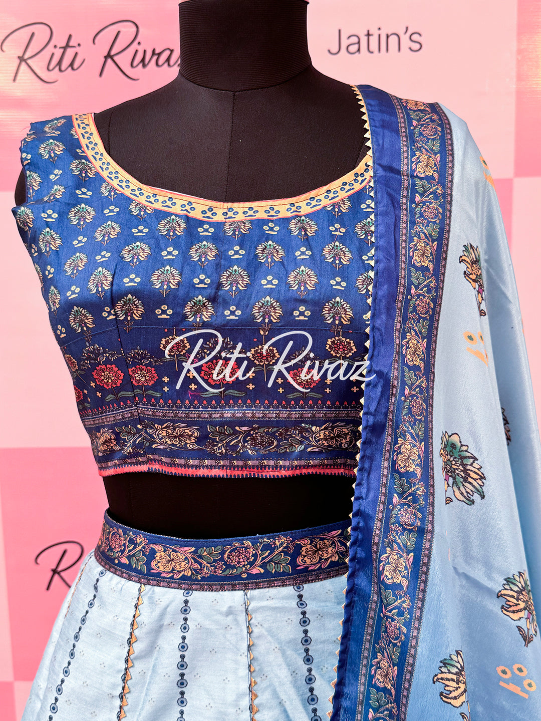 Beautiful Floral Print Art silk Printed With Gota Patti Work Lehenga Choli,,Lehenga Choli, Lehenga Love ,Lehenga Goals, ,IndianWear