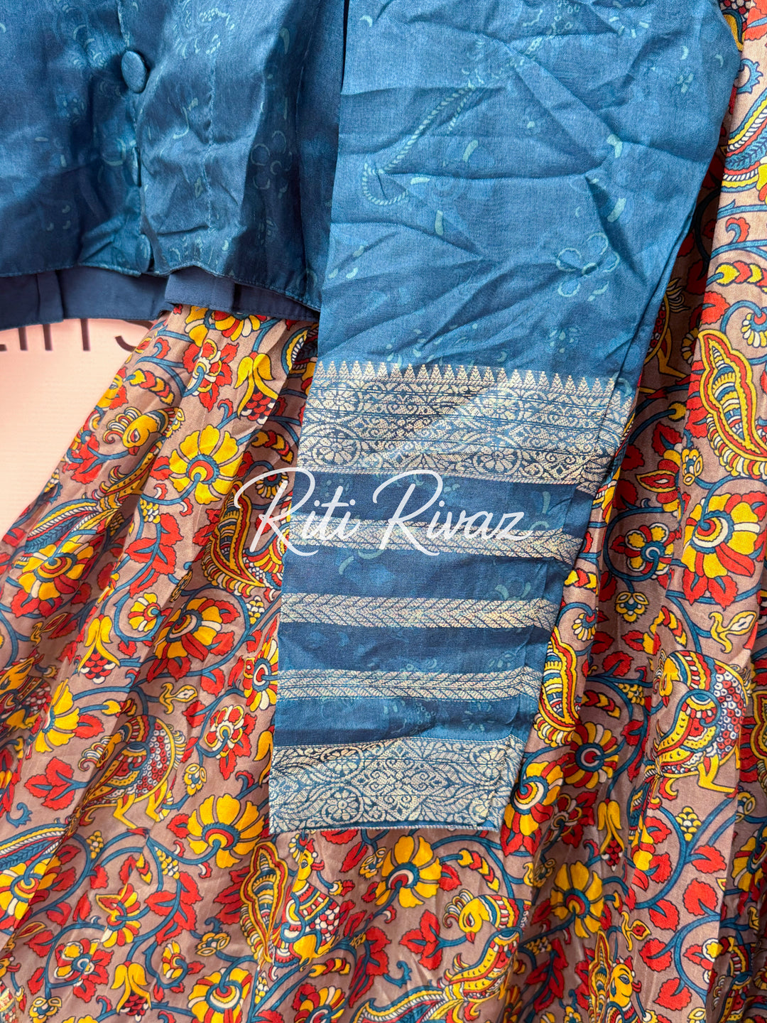 Yellow Color Soft Silk Kalamkari Prints Navratri Special Lehenga Choli for women