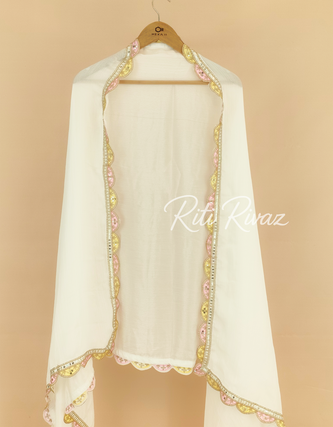 Traditional Look White Color Silk Fabric Embroidered Top, Bottom, Dupatta Ready to wear Festive Wear Salwar Suit For Women, Daily Wear