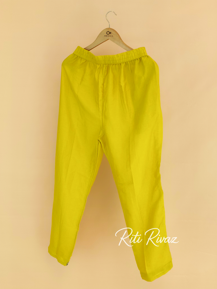 Traditional Look Yellow Color Jalpari Fabric Embroidered Top, Bottom, Dupatta Ready to wear Festive Wear Salwar Suit For Women