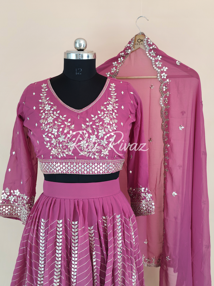 Stylish Baby Pink Fox Georgette Heavy Embroidery Sequence Work Ready To Wear Lehenga Choli, Weeding Lehenga, Pakistani, Bridal Lehenga