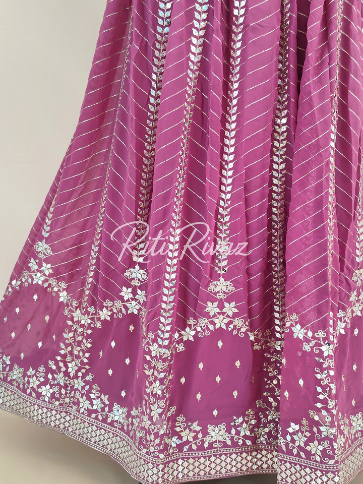 Stylish Baby Pink Fox Georgette Heavy Embroidery Sequence Work Ready To Wear Lehenga Choli, Weeding Lehenga, Pakistani, Bridal Lehenga