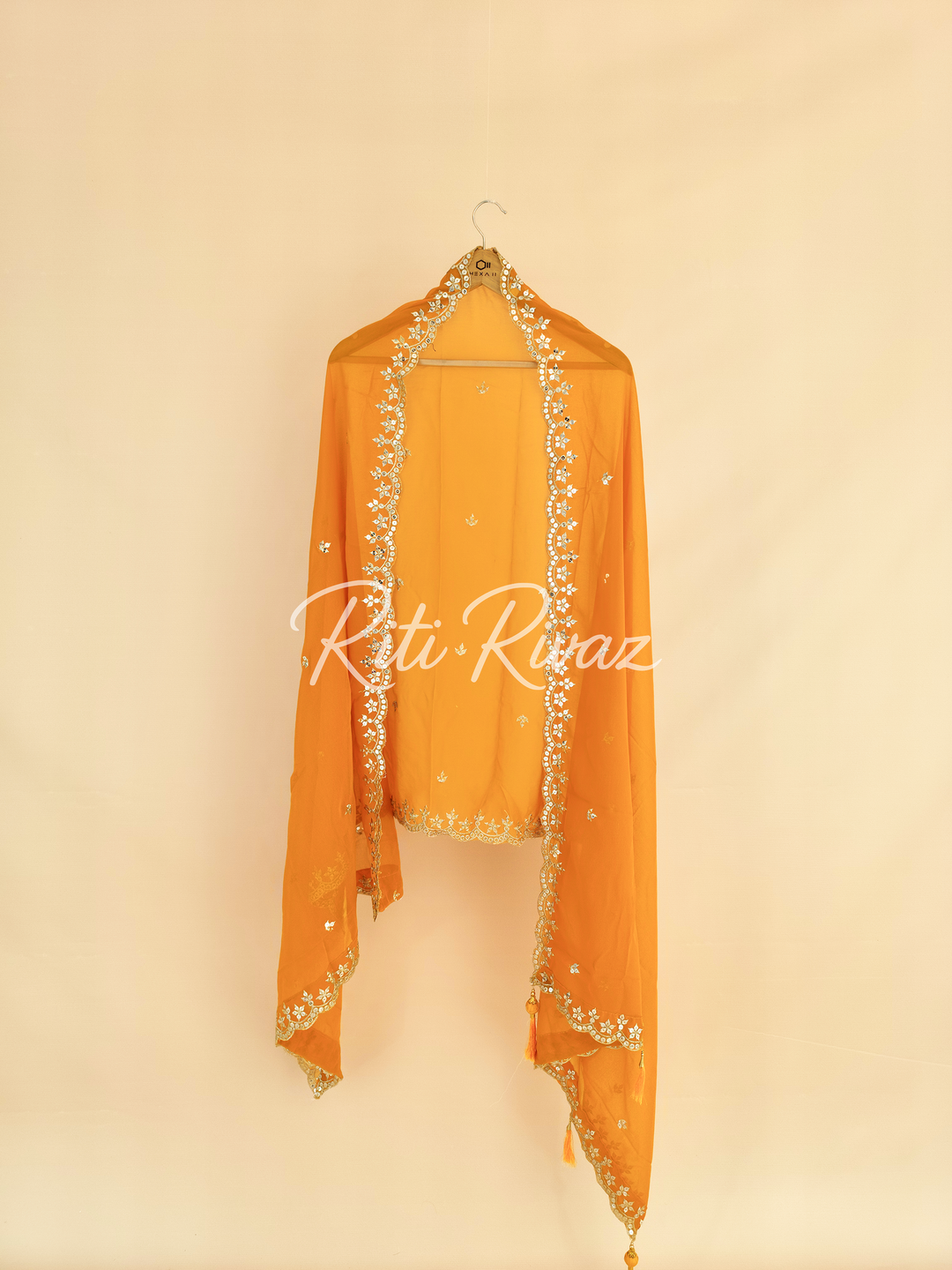Stylish Off-White Color Pure Tissue Silk Heavy Thread and Sequence Work Ready To Wear Lehenga Choli, Animal Print, Festive look, Traditional