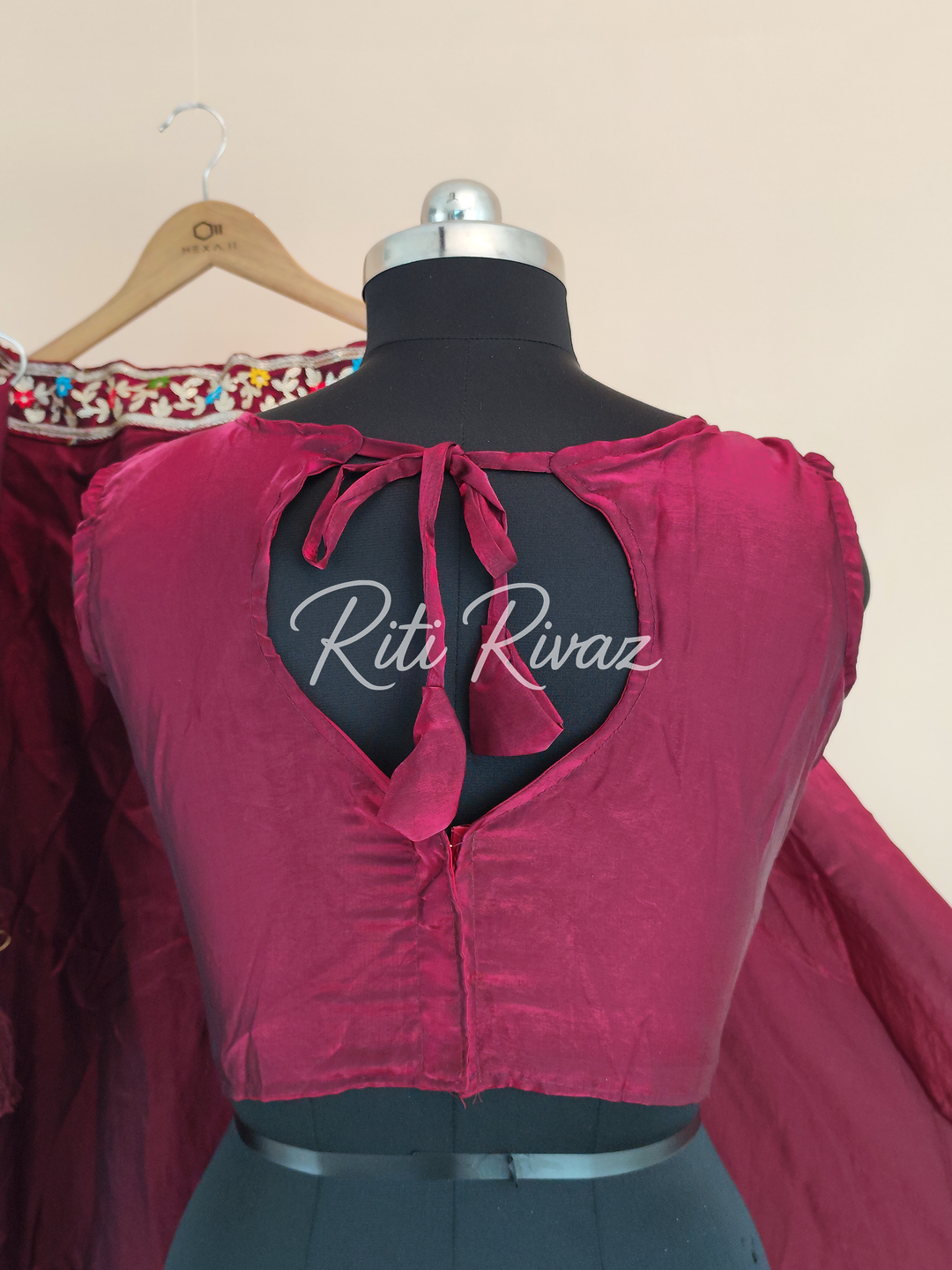 Maroon Color Fendy Fabric With Heavy Embroidery Thread And Sequence Work Choli With Fancy Latkan Ready To Wear Lehenga Choli, Western Shrug
