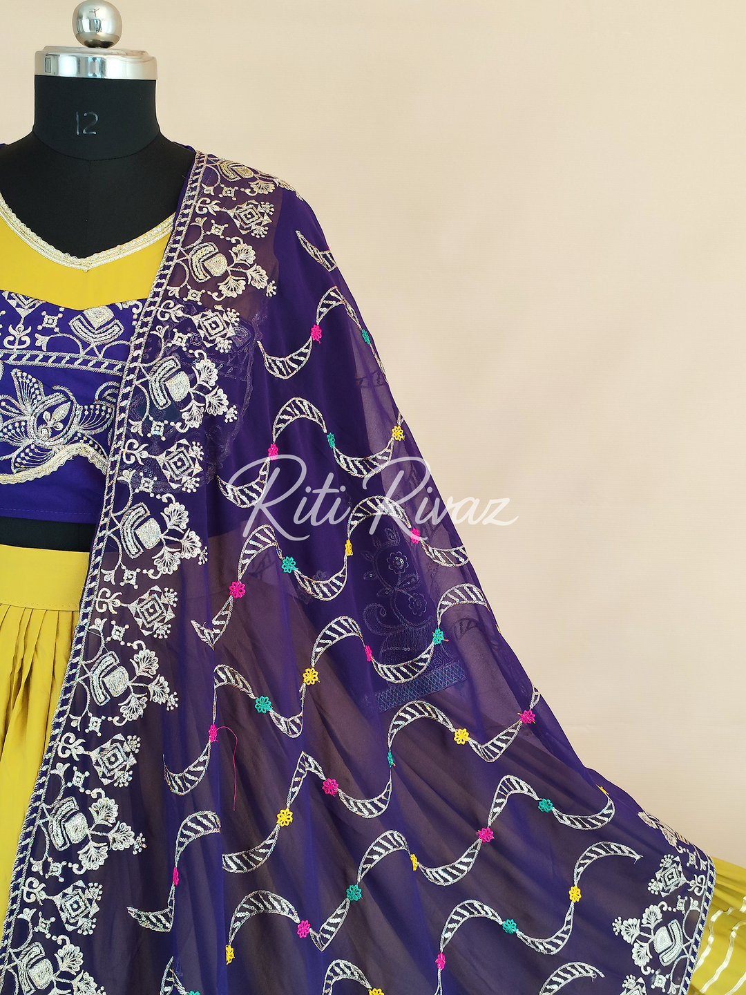 Stylish Mustard Color Cotton Embroidery Thread and Sequence Work Ready to Wear Lehenga Choli, Garba Choli, Navratri Lehenga, Outfit