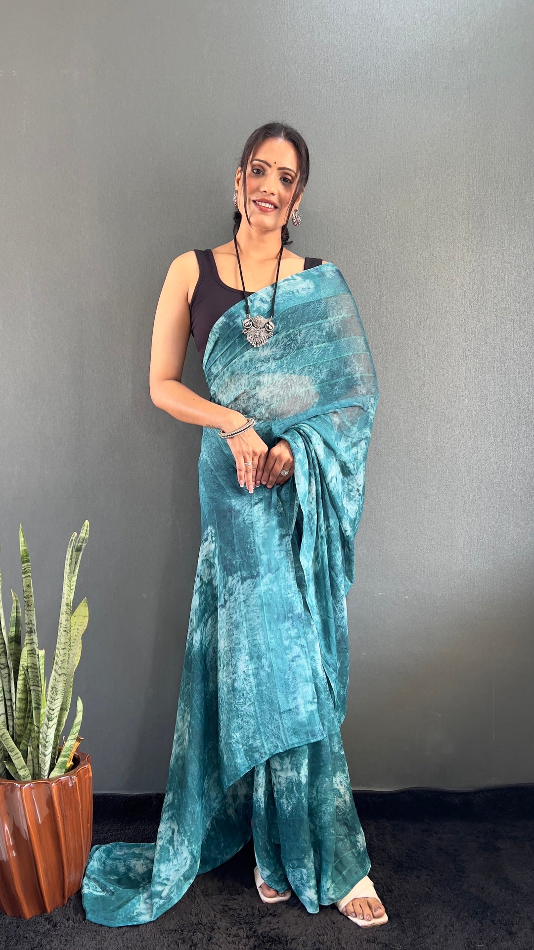 Sea Green Color Rangoli Silk Saree With Beautiful Blouse