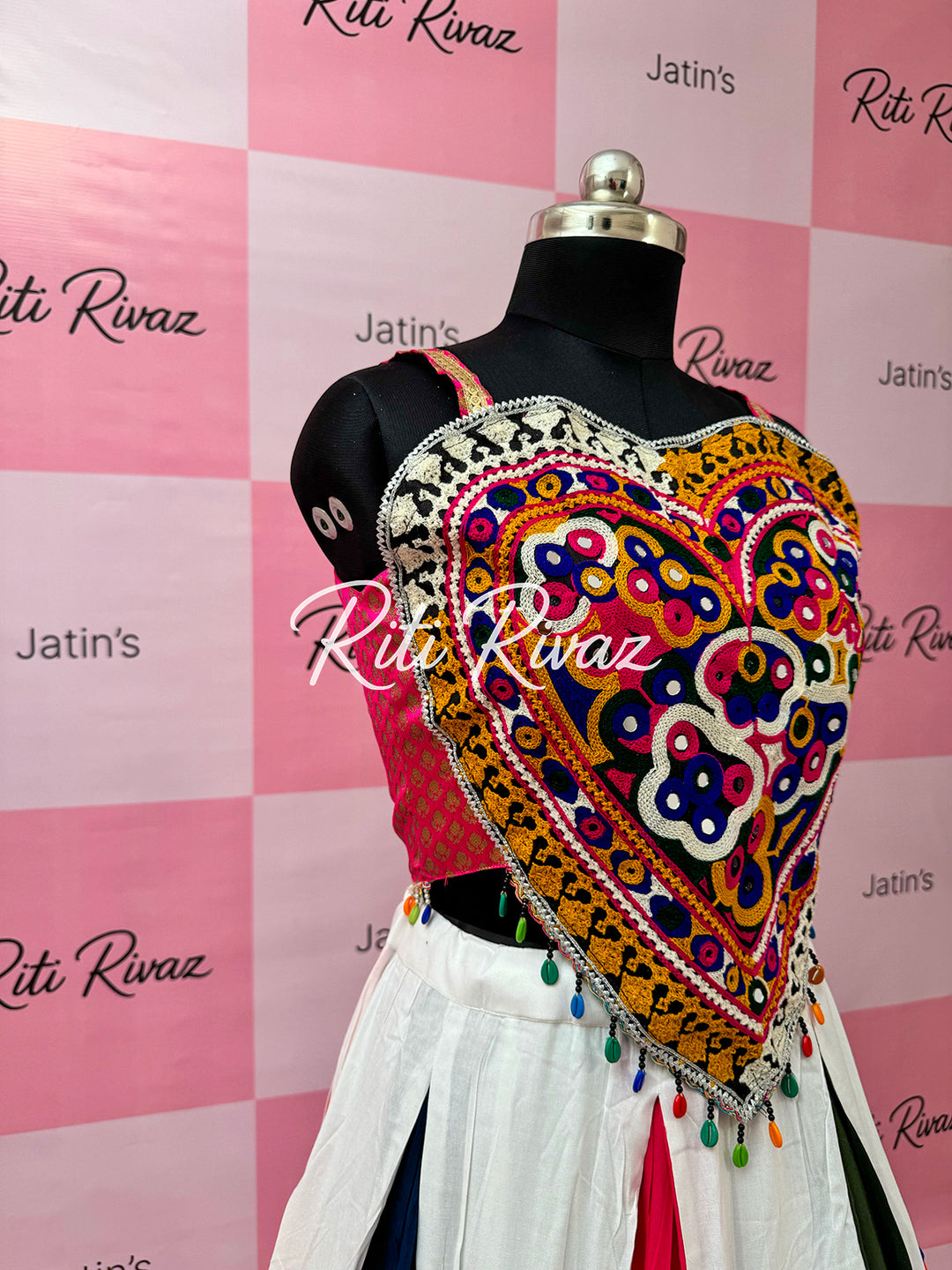 9 color Navratri special Rayon Cotton Ready to Wear Lehenga Choli, Garba Choli