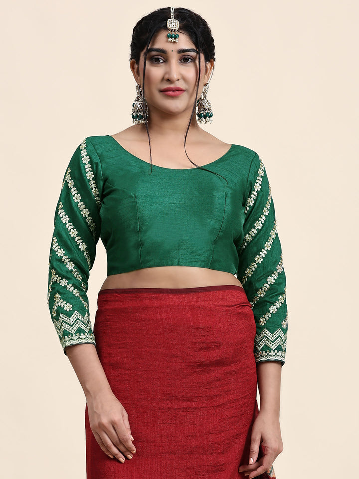Kaira Maroon Embroiderd Panter Patola Saree With Blouse