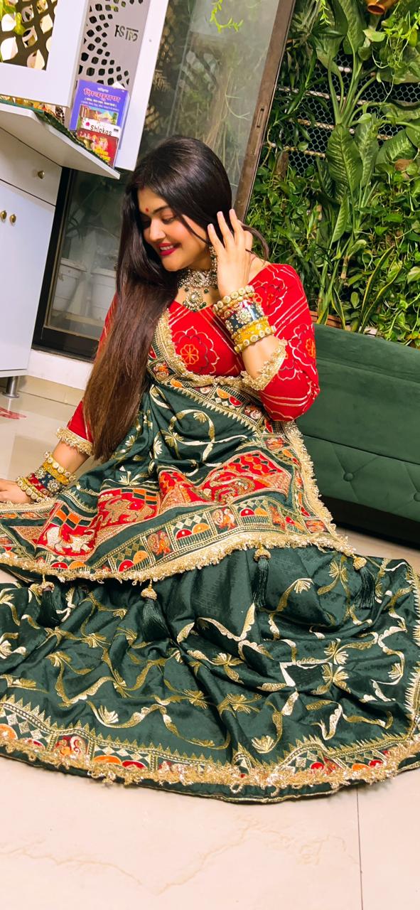 Green Colour Pure Jacquard Silk Occasion Special Saree