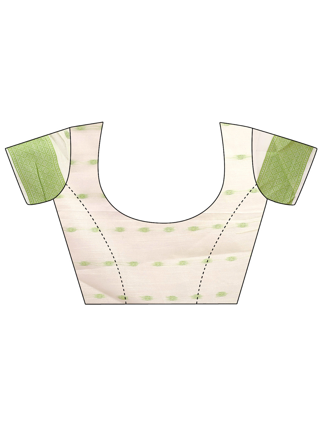 Light Green Colour Linen Cotton Saree Printed Work With Blouse Piece