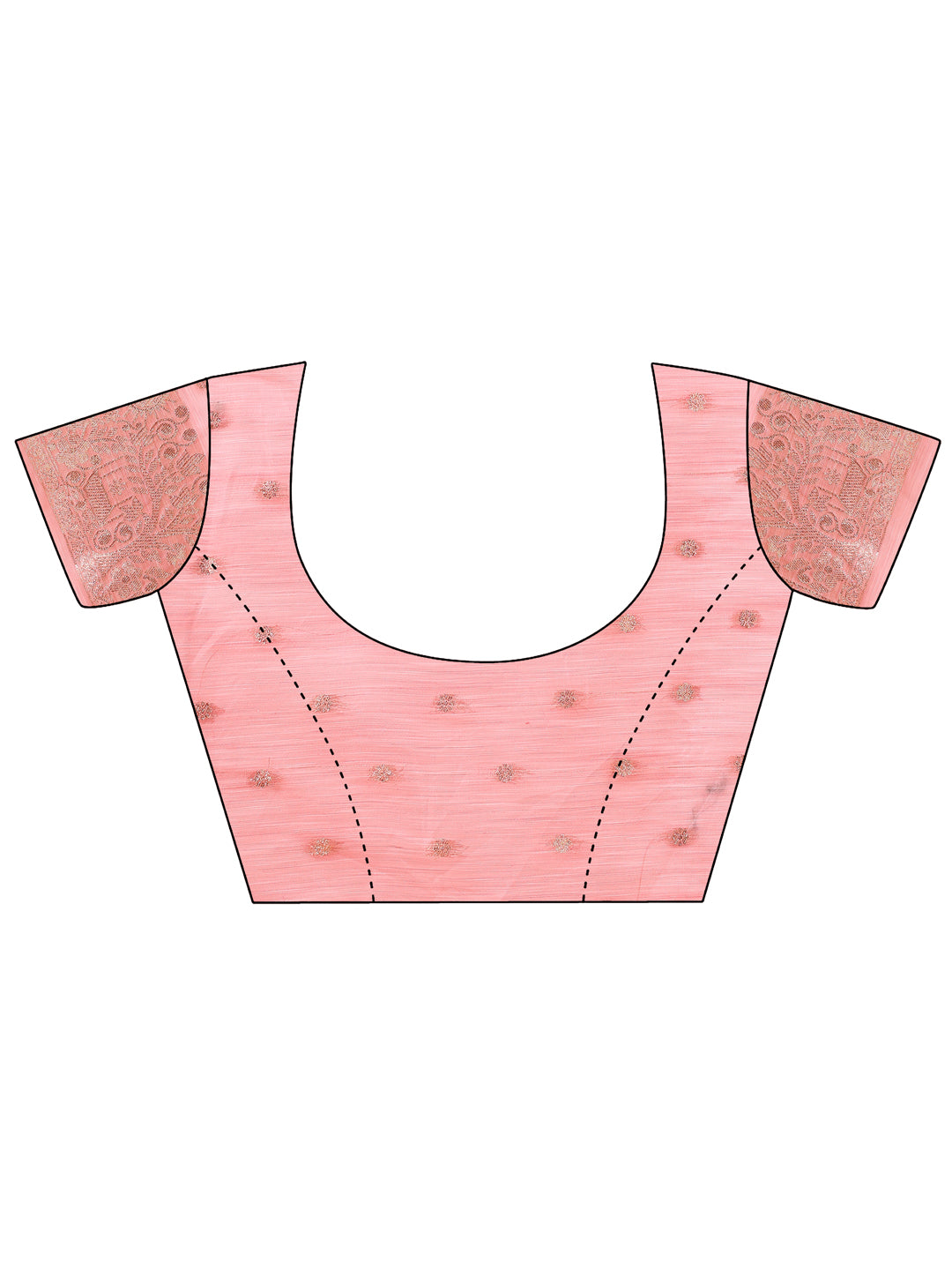 Pink Colour Linen Cotton Printed Saree With Blouse Piece