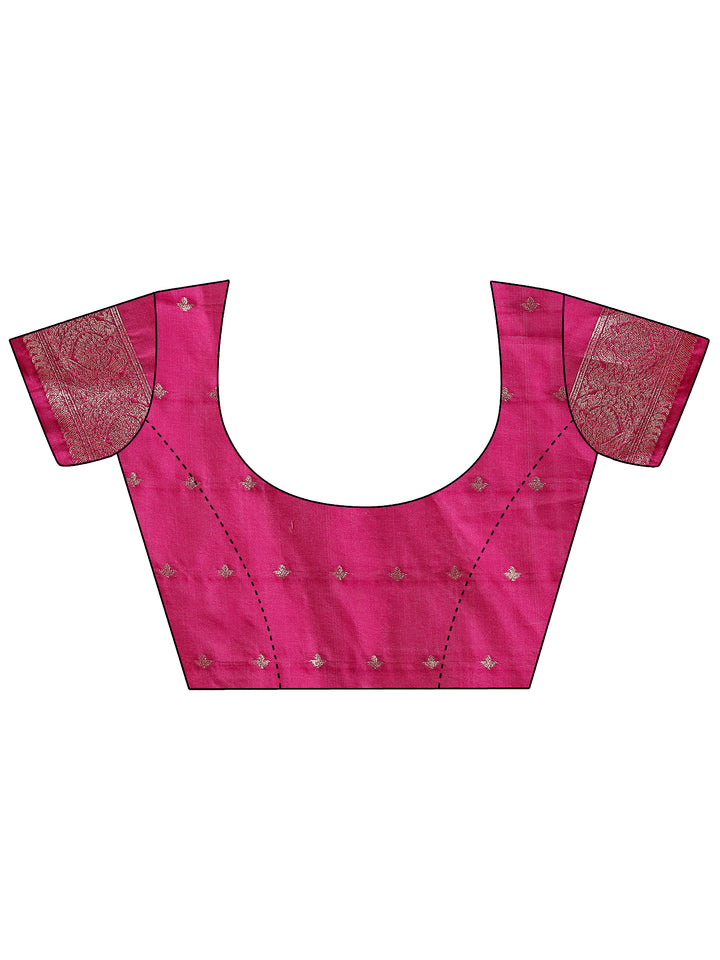 Purple Colour Linen Cotton Saree Printed Work With Blouse Piece