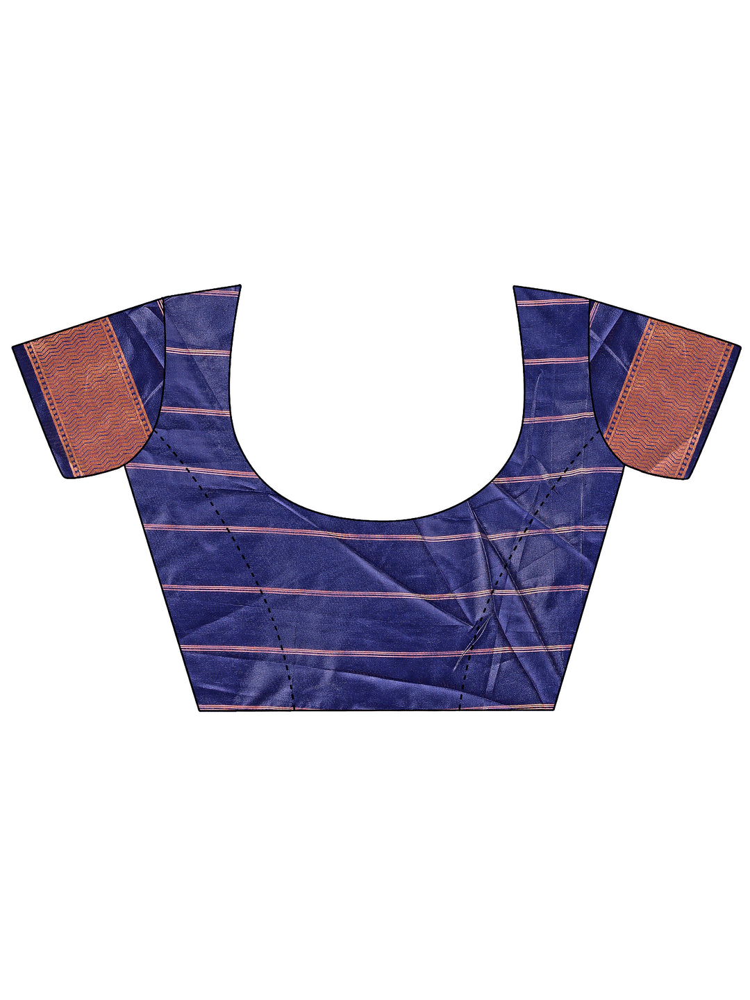 Navy Blue Colour Silk Saree Weaving work With Blouse Piece