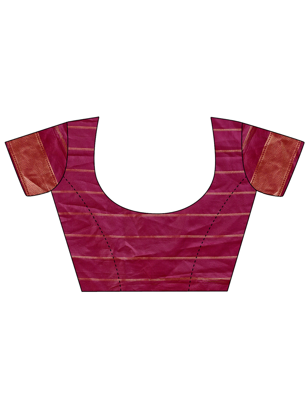 Maroon Colour Silk Saree Weaving work With Blouse Piece