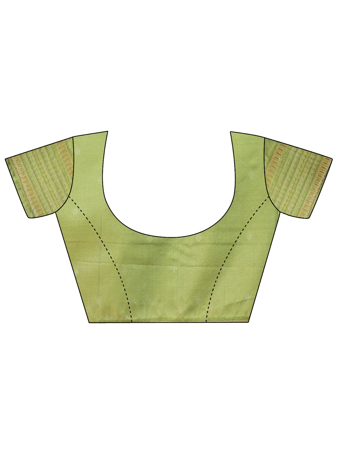 Light Green Colour Banarasi Silk Saree Weaving Work With Blouse Piece