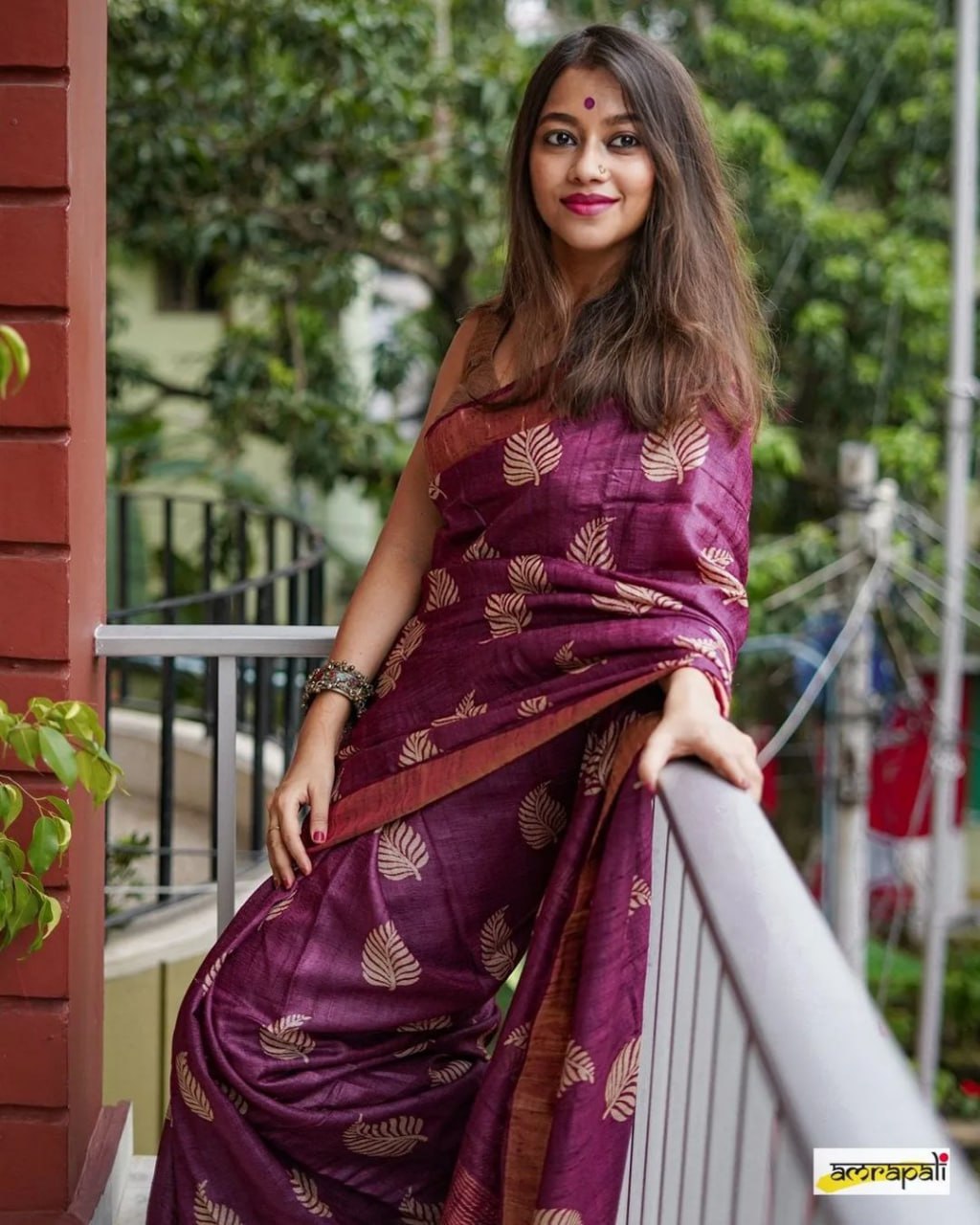 Purple Color Banarsi Soft Silk Saree With Copper Jari Weaving Saree