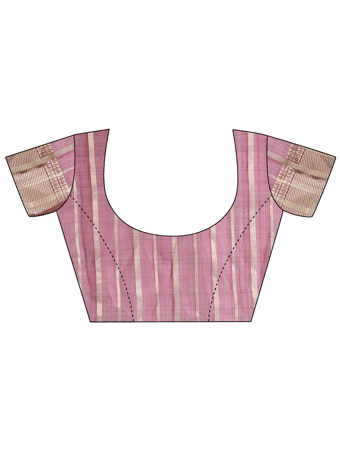 Purple Colour Organza Saree Weaving Work With Blouse Piece