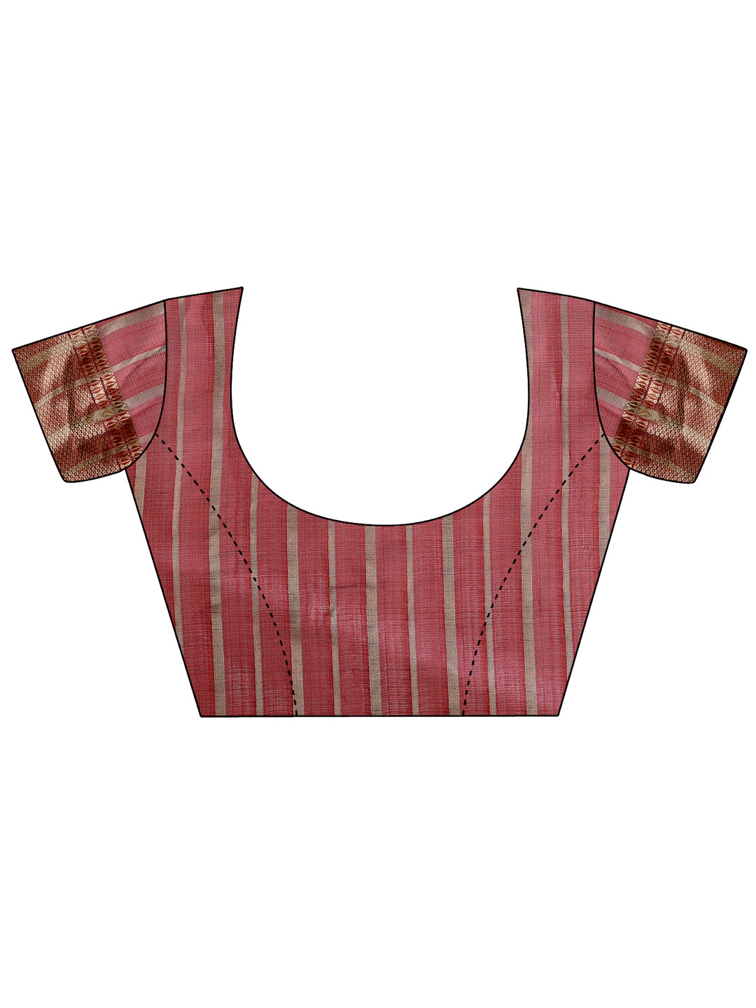 Maroon Colour Organza Saree  Weaving Work With Blouse Piece