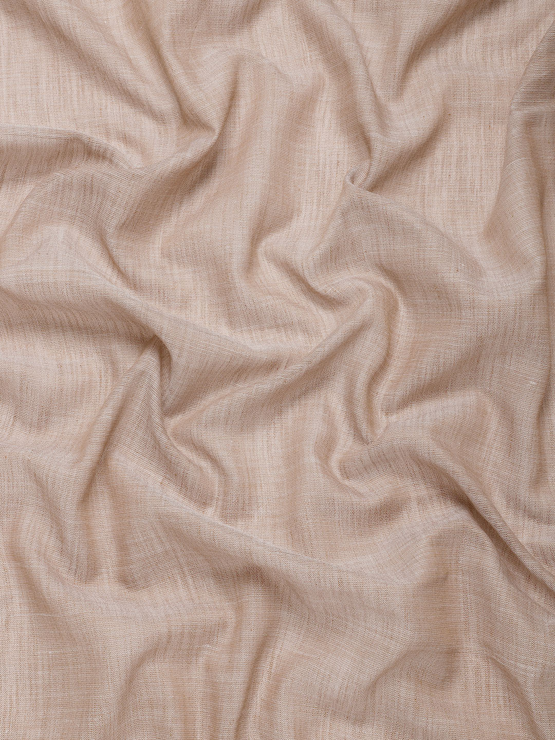Beige Colour Linen Cotton Printed Work Saree With Blouse Piece