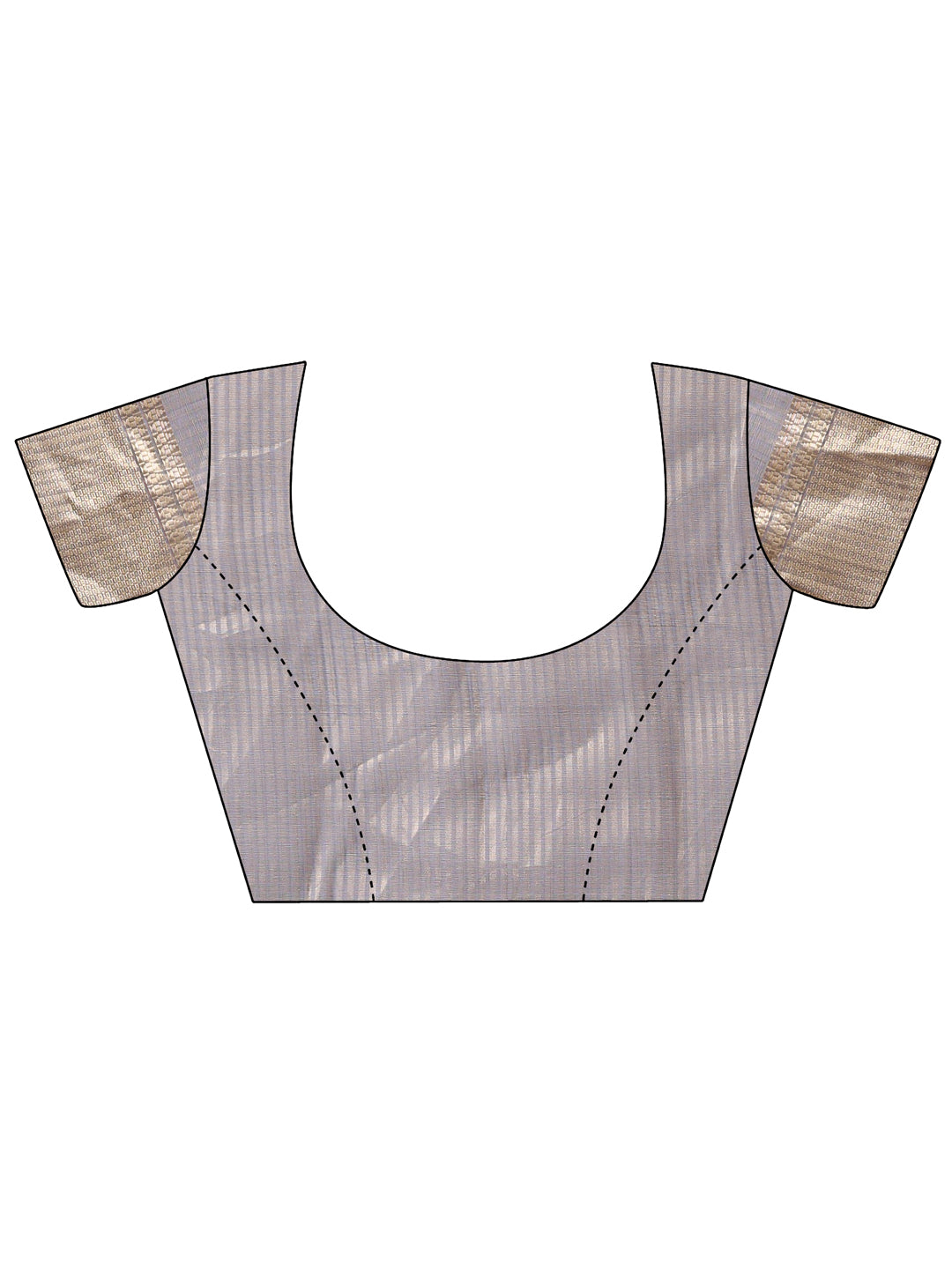 Gray Colour Organza Saree Weaving Work With Blouse Piece